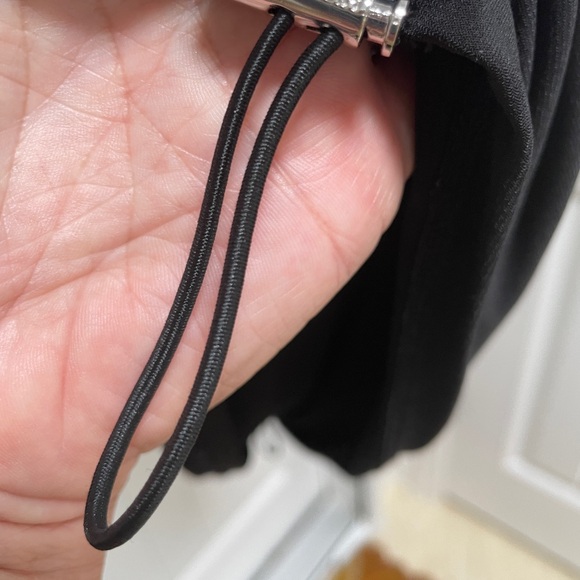 Michael Kors Body Con Dress, Black. Adjustment Ruching on both sides. Size Large - Picture 9 of 14